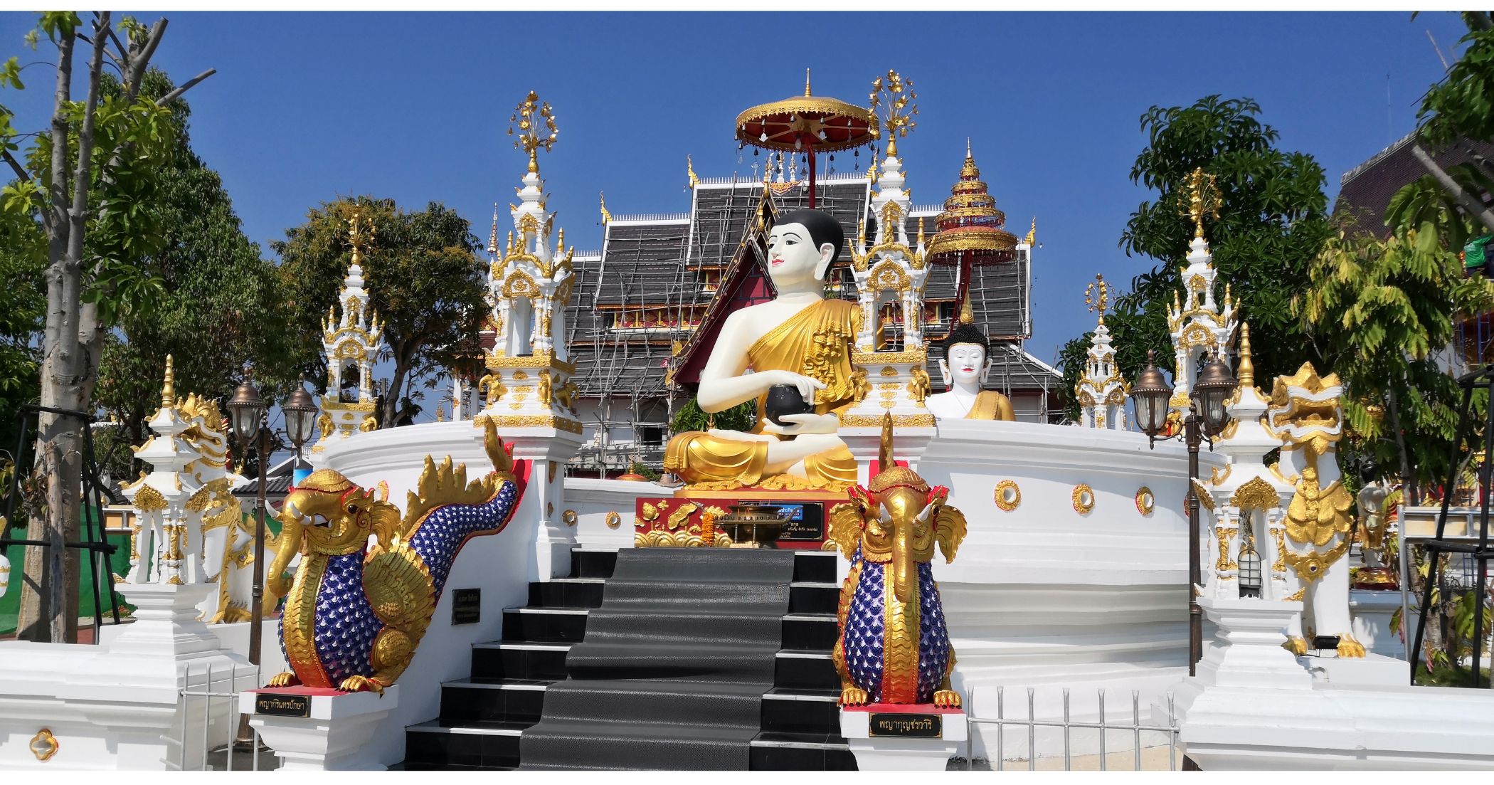 Tempio in stile Lanna a Chiang Mai, Nord della Thailandia